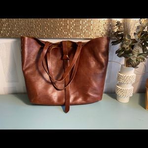 Madewell leather large tote